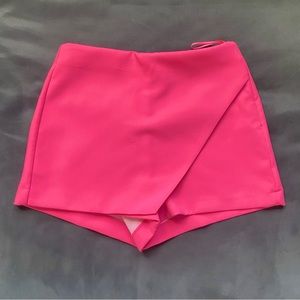 Zara Hot Pink Mini Skort